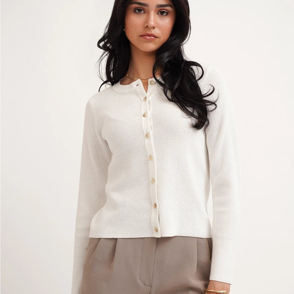 Cyrus Monochrome Button Cardigan size small